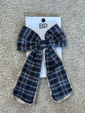 BP Plaid Bow Hair clip - NWT